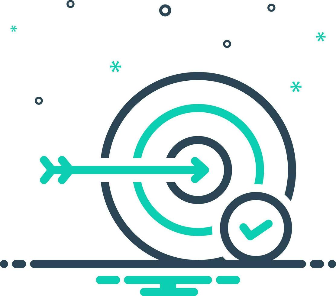mix icon for accomplished vector