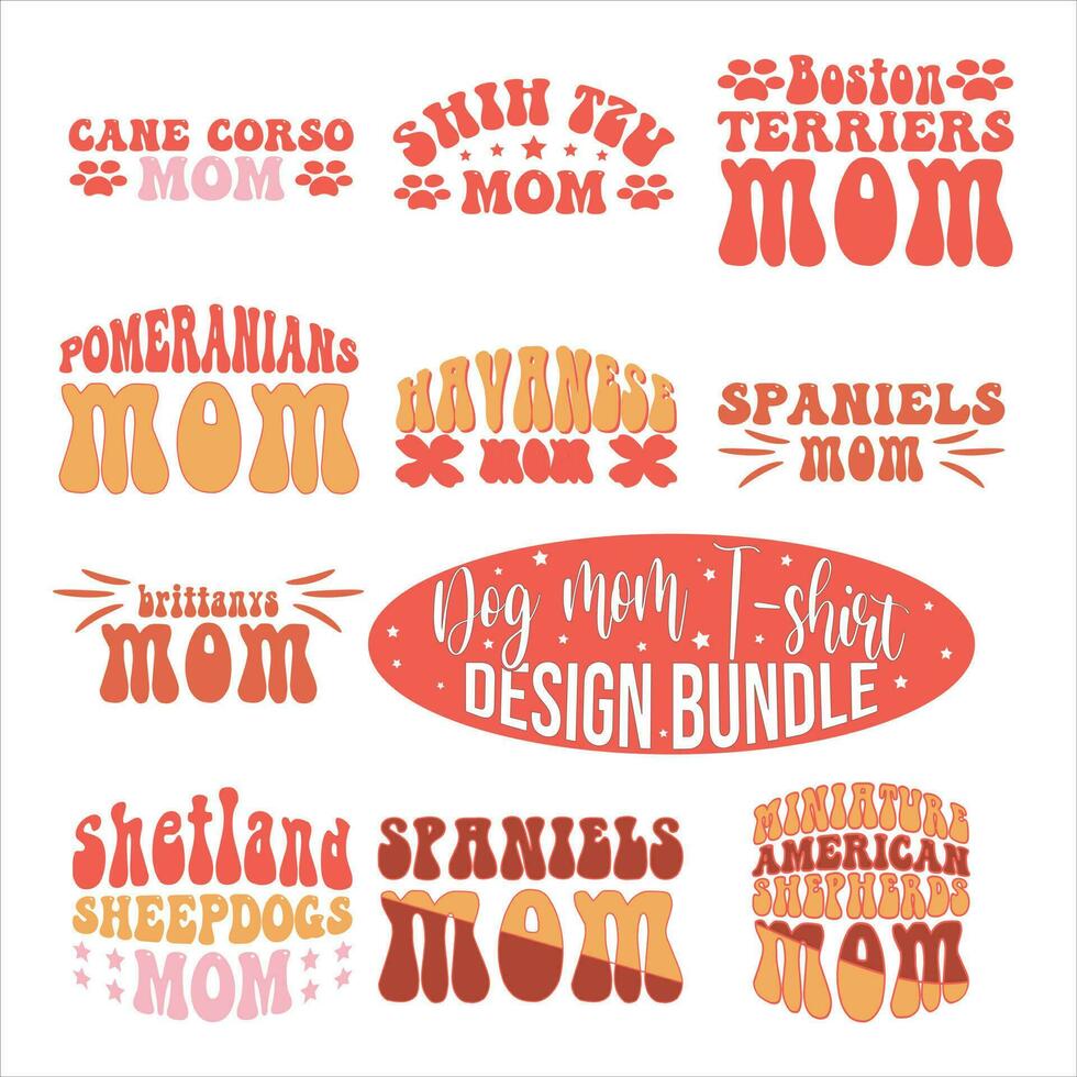 Dog mom T shirt Sublimation Bundle vector