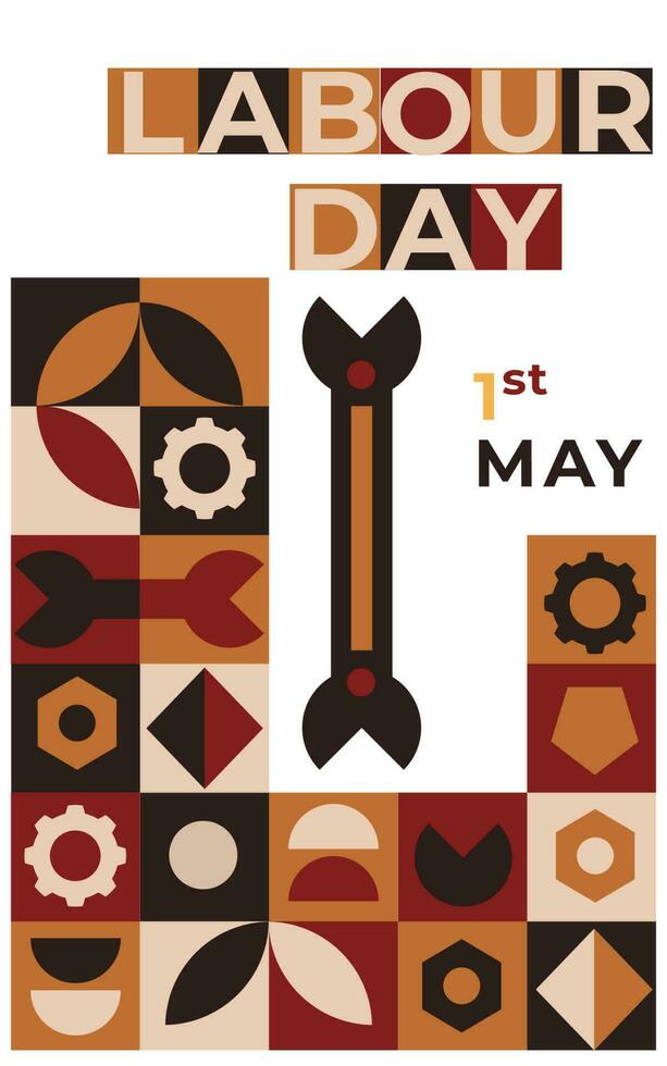 Labor day background vector