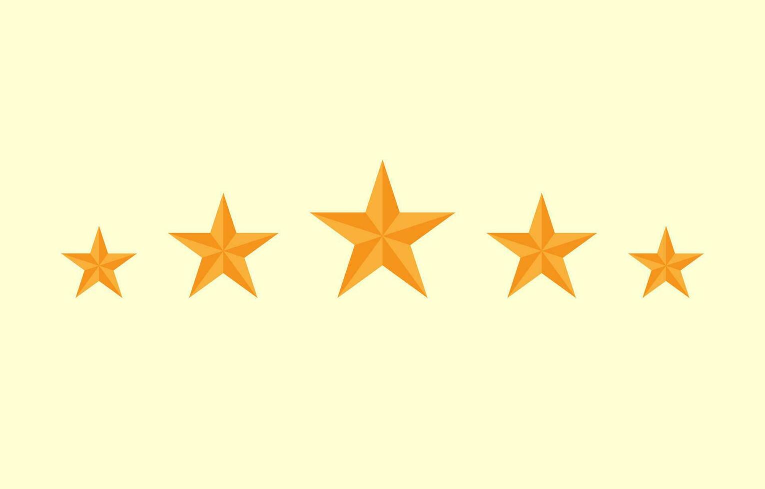 five stars illustration vector design element