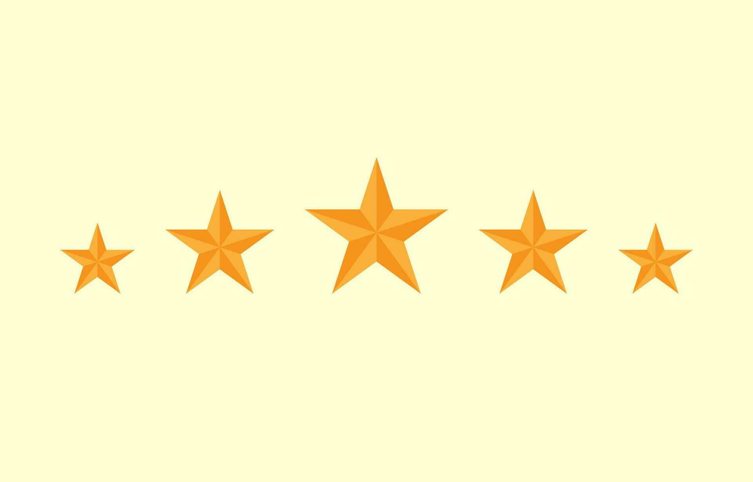 five stars illustration vector design element