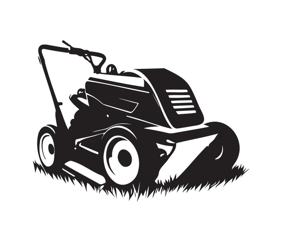 lawn mower icon. Simple illustration of electric lawn mower vector icon