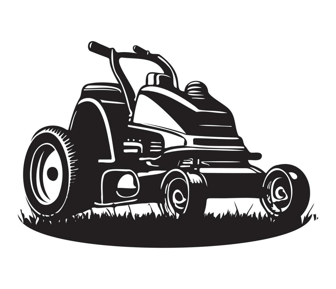 lawn mower icon. Simple illustration of electric lawn mower vector icon