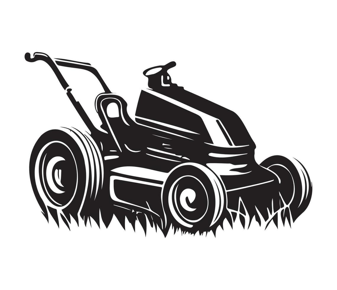 lawn mower icon. Simple illustration of electric lawn mower vector icon
