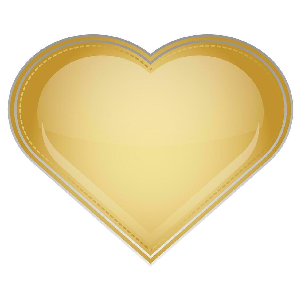 Realistic 3d design icon heart symbol love. Vector illustration