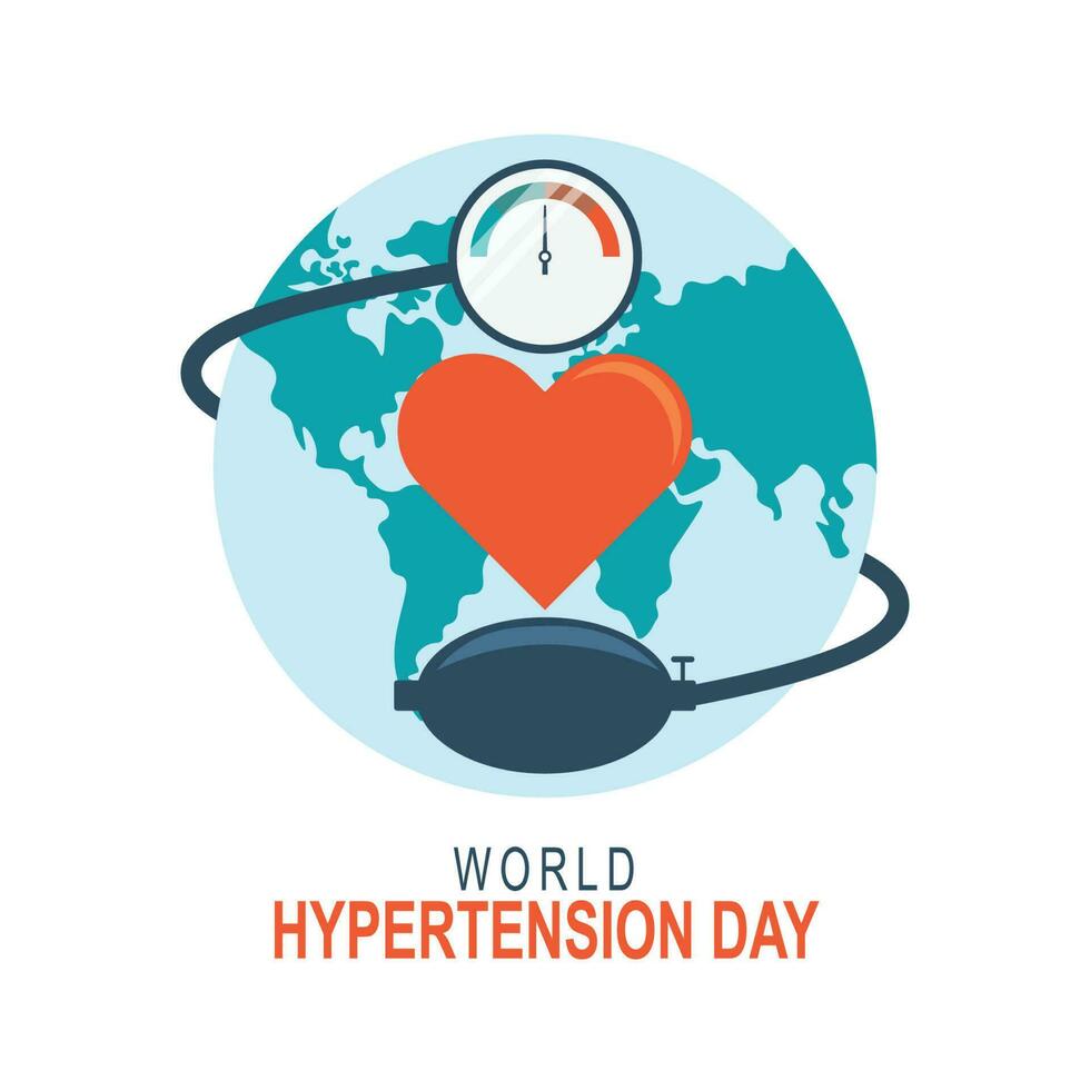 World Hypertension Day background. vector