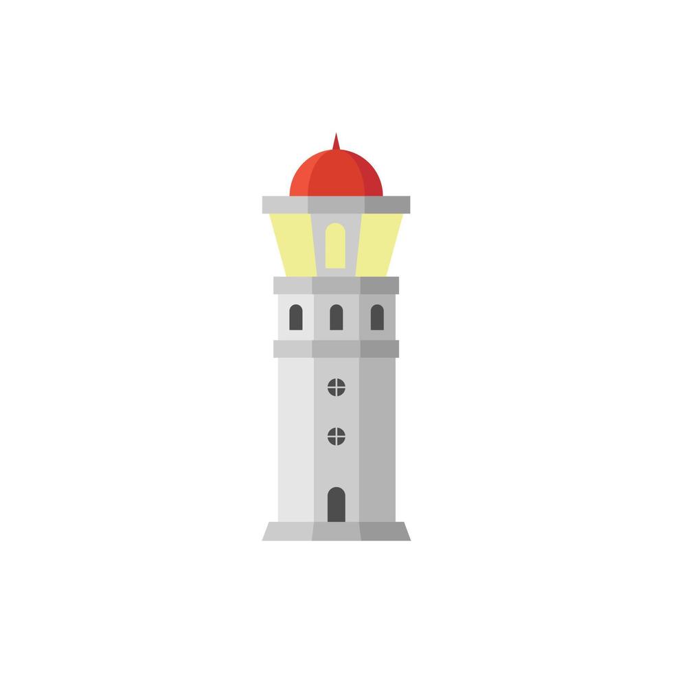 lighthouse flat design vector illustration