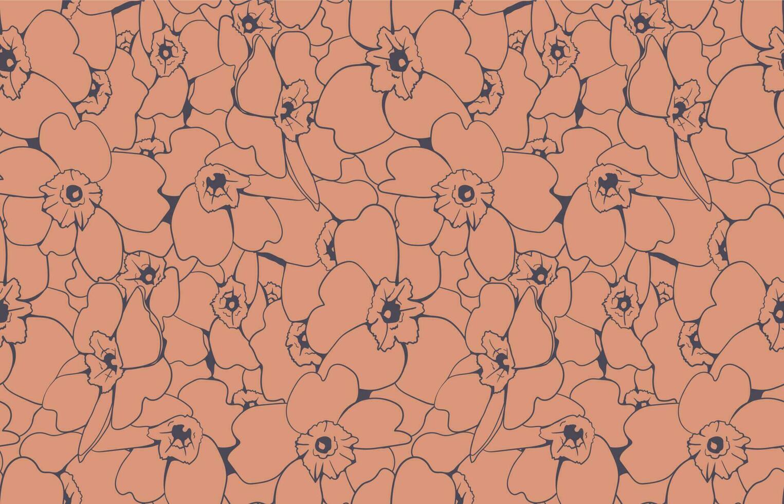 fondo de vector transparente de patrón floral. diseño de papel tapiz de follaje y flores de la naturaleza.