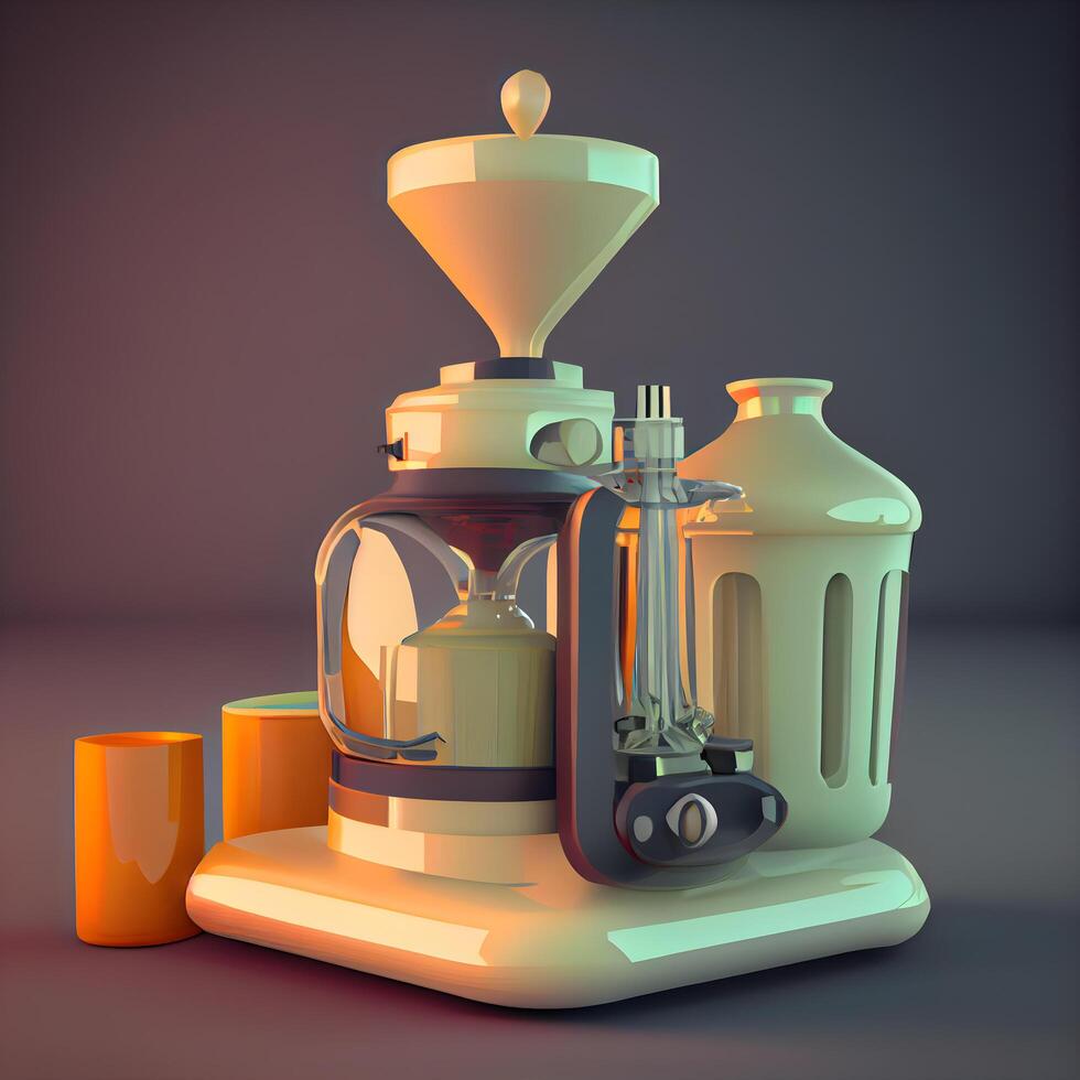 Egyptian silverware on a dark background. 3d rendering., Image 23177364