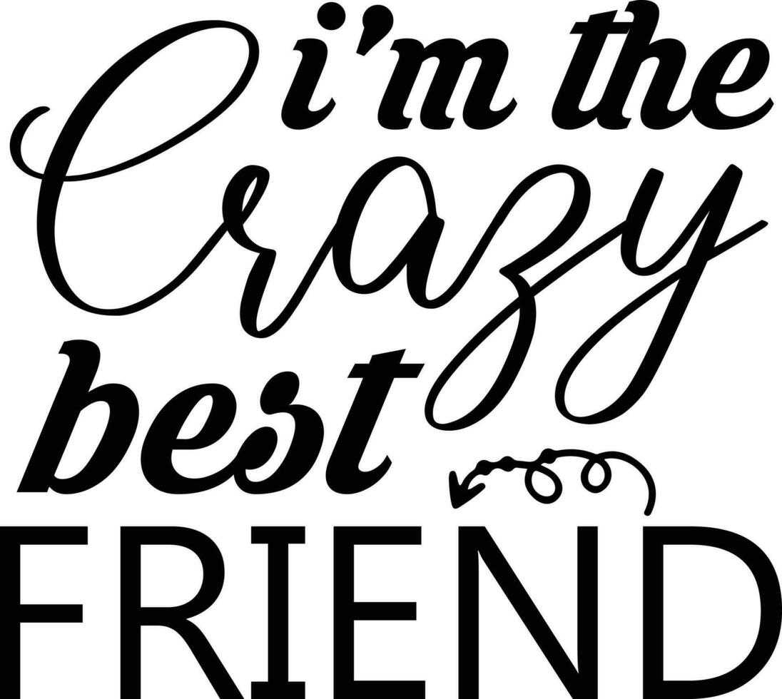 Friendship Quotes Design vector