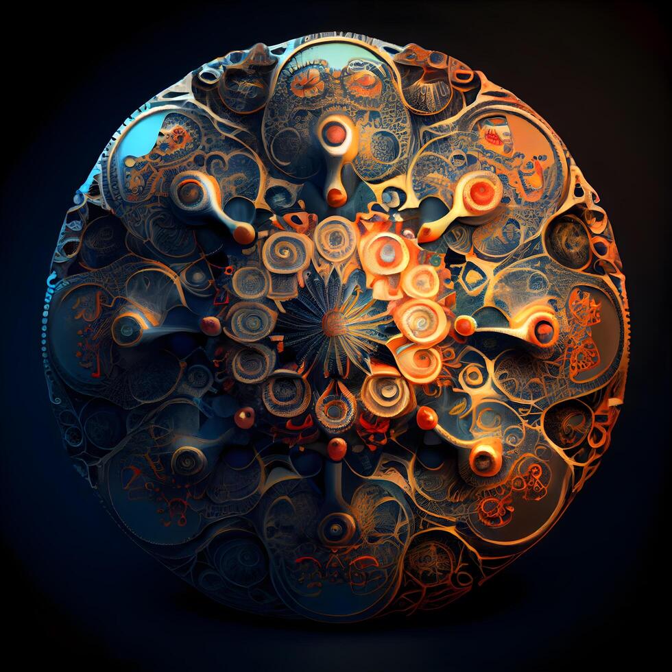 3d abstract computer generated fractal design.Fractal is never ending pattern.Fractals are infinitely complex patterns that are self similar across different scales, Image photo