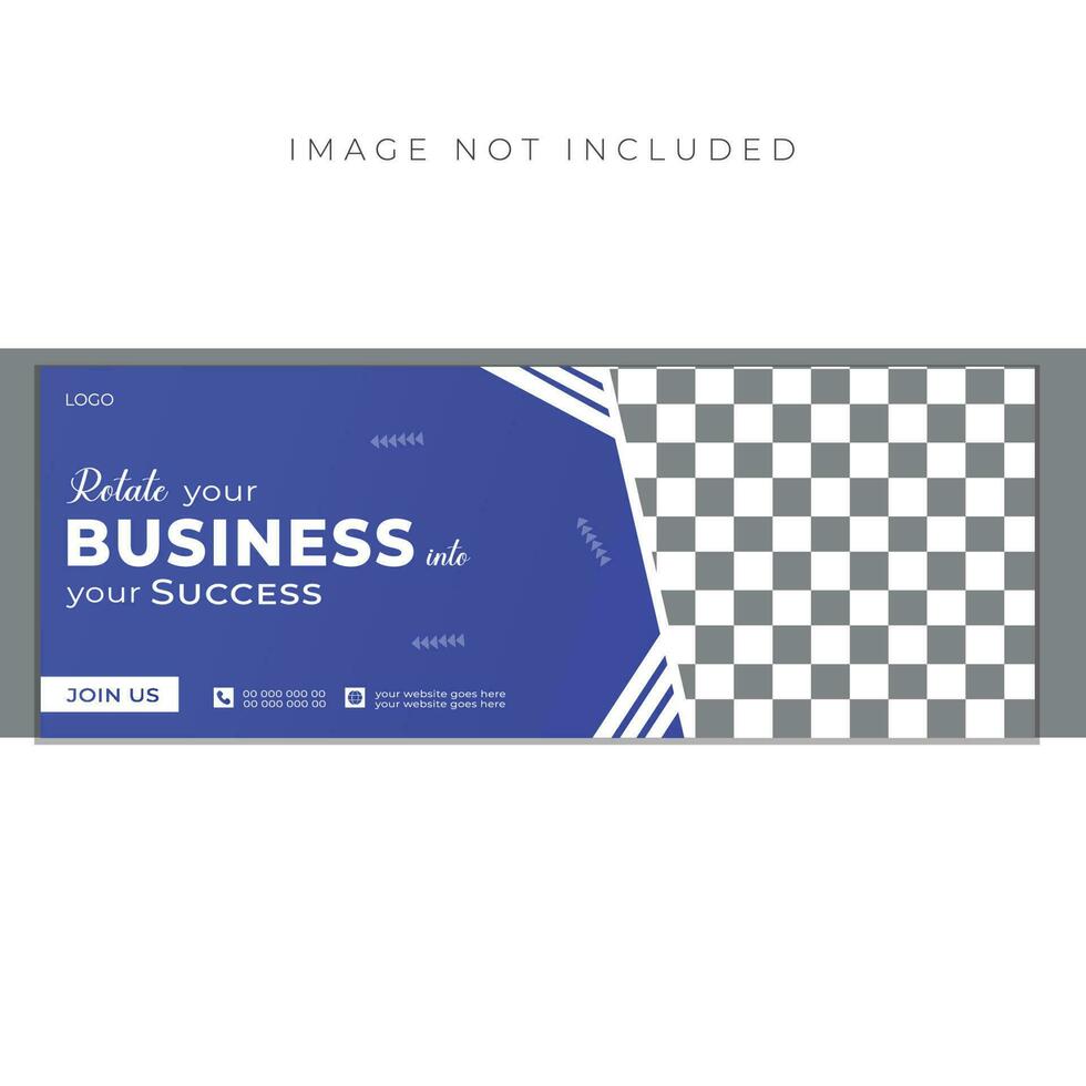 Unique Social Media Cover Banner Design Template. Business Web Banner. vector