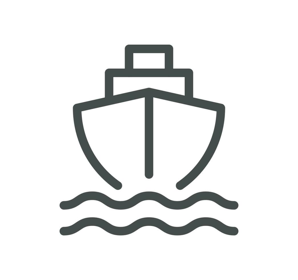 Logistics related icon outline and linear vector. vector