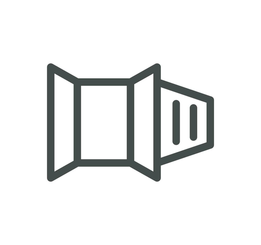 Logistics related icon outline and linear vector. vector