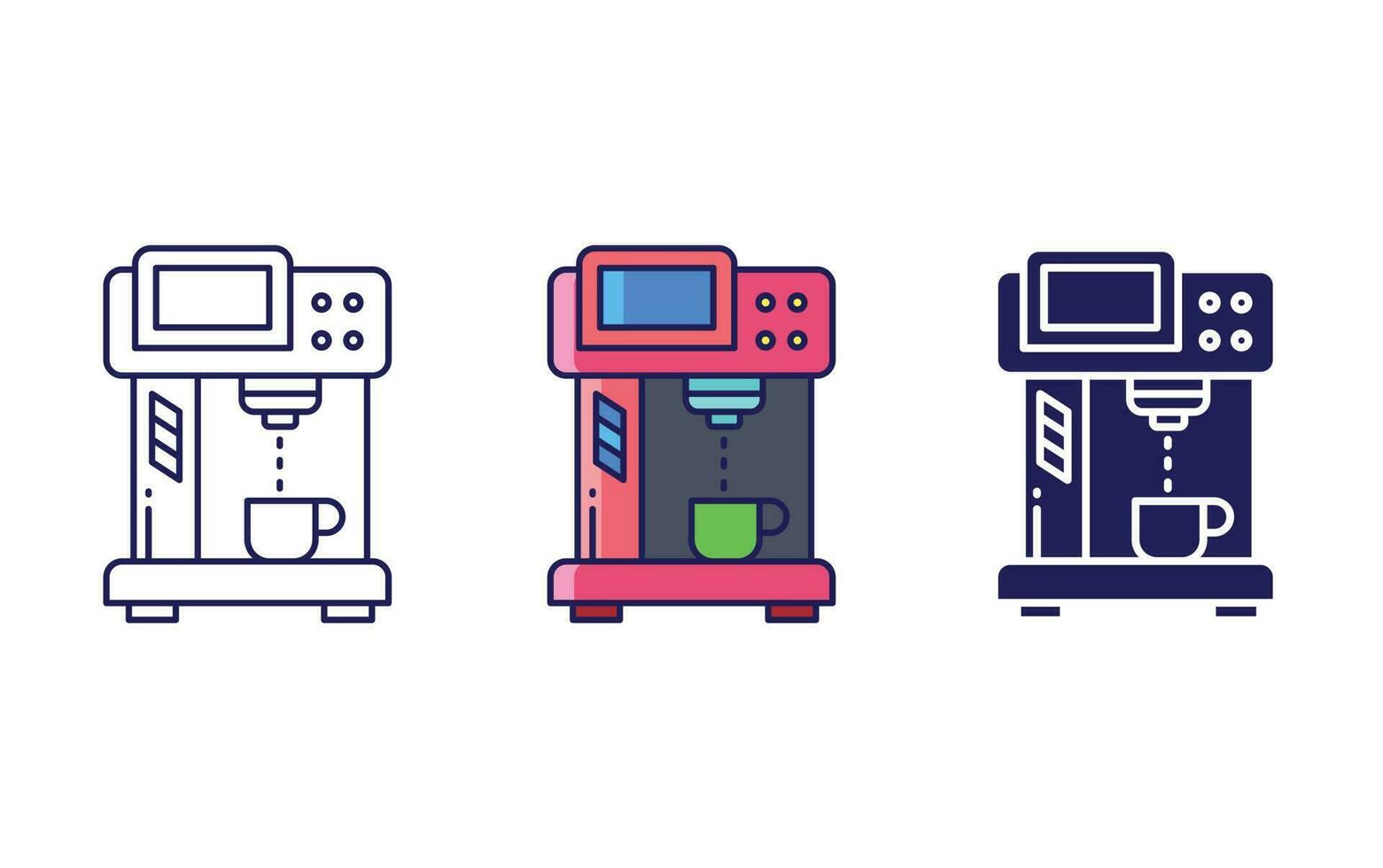 coffee machine vector icon