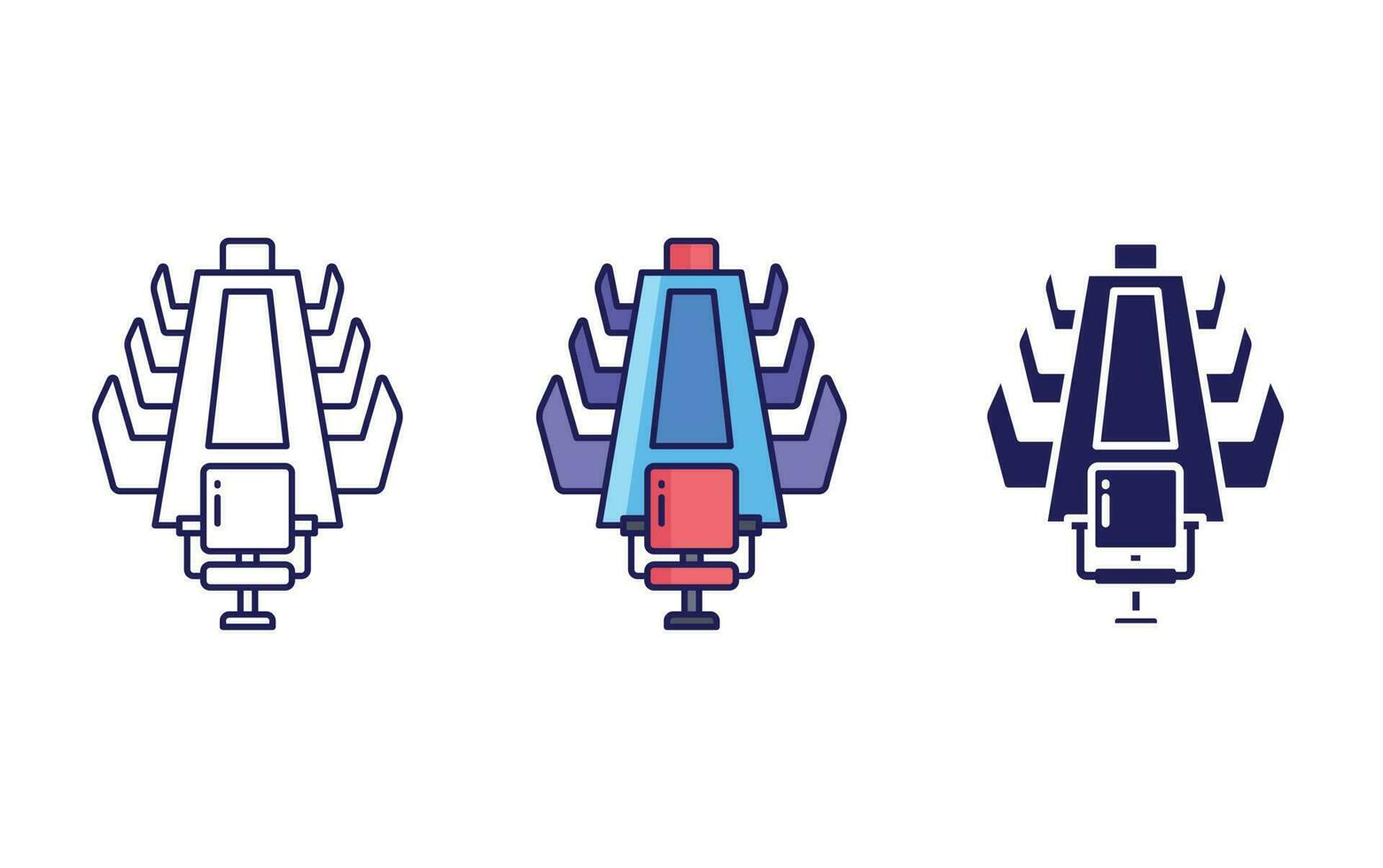 Meeting table vector icon