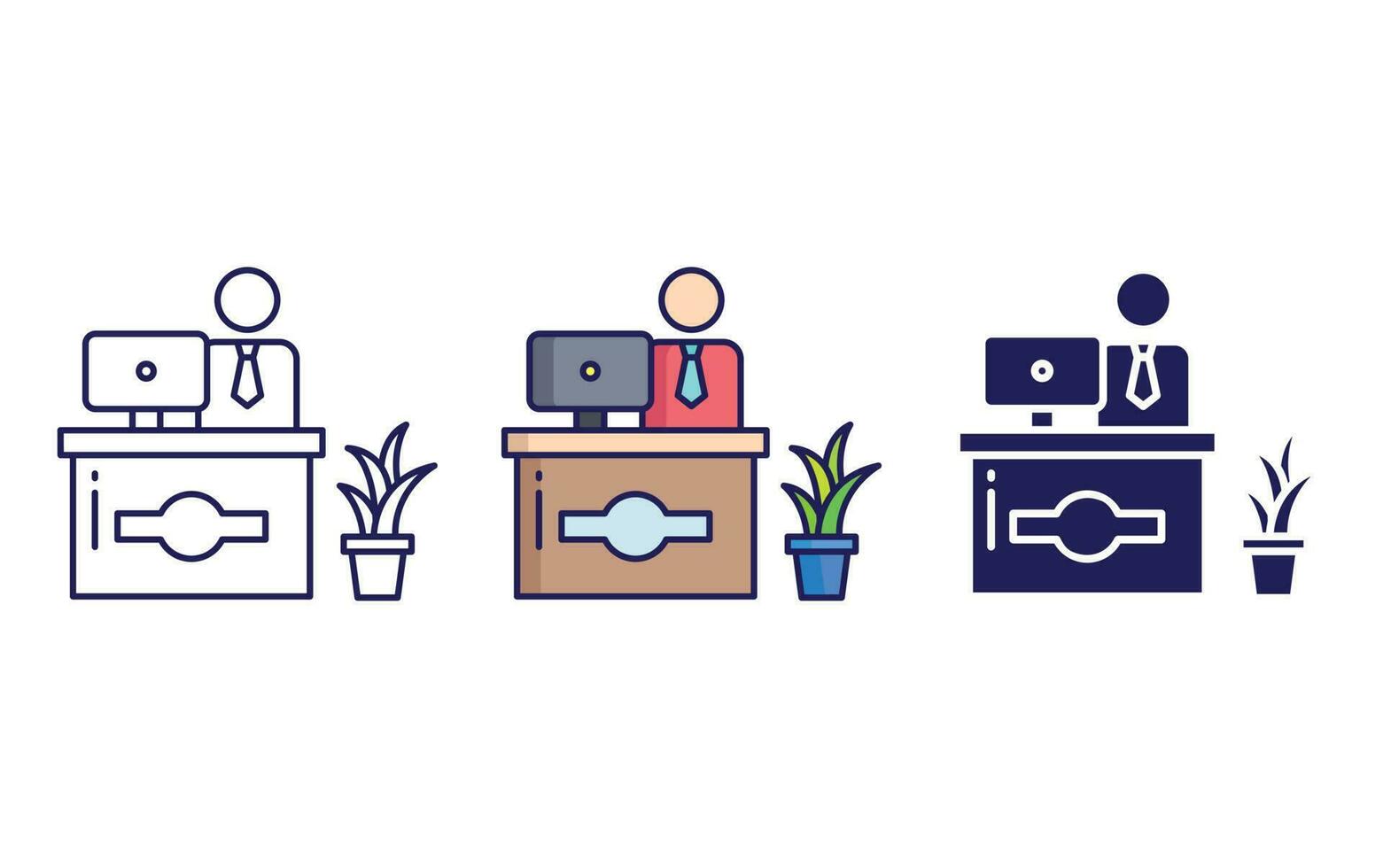 Receptionist vector icon 23179250 Vector Art at Vecteezy