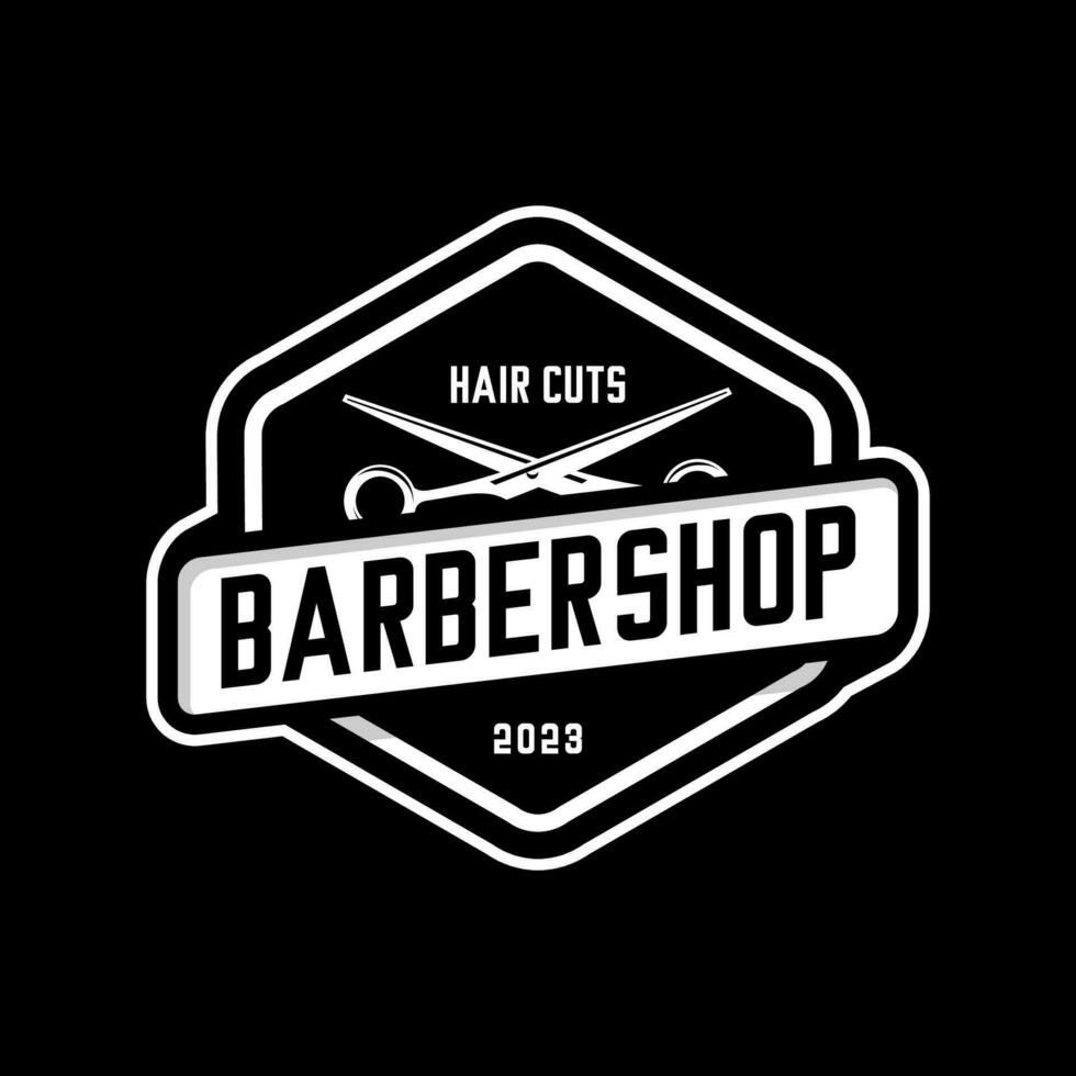 barbería negro vector