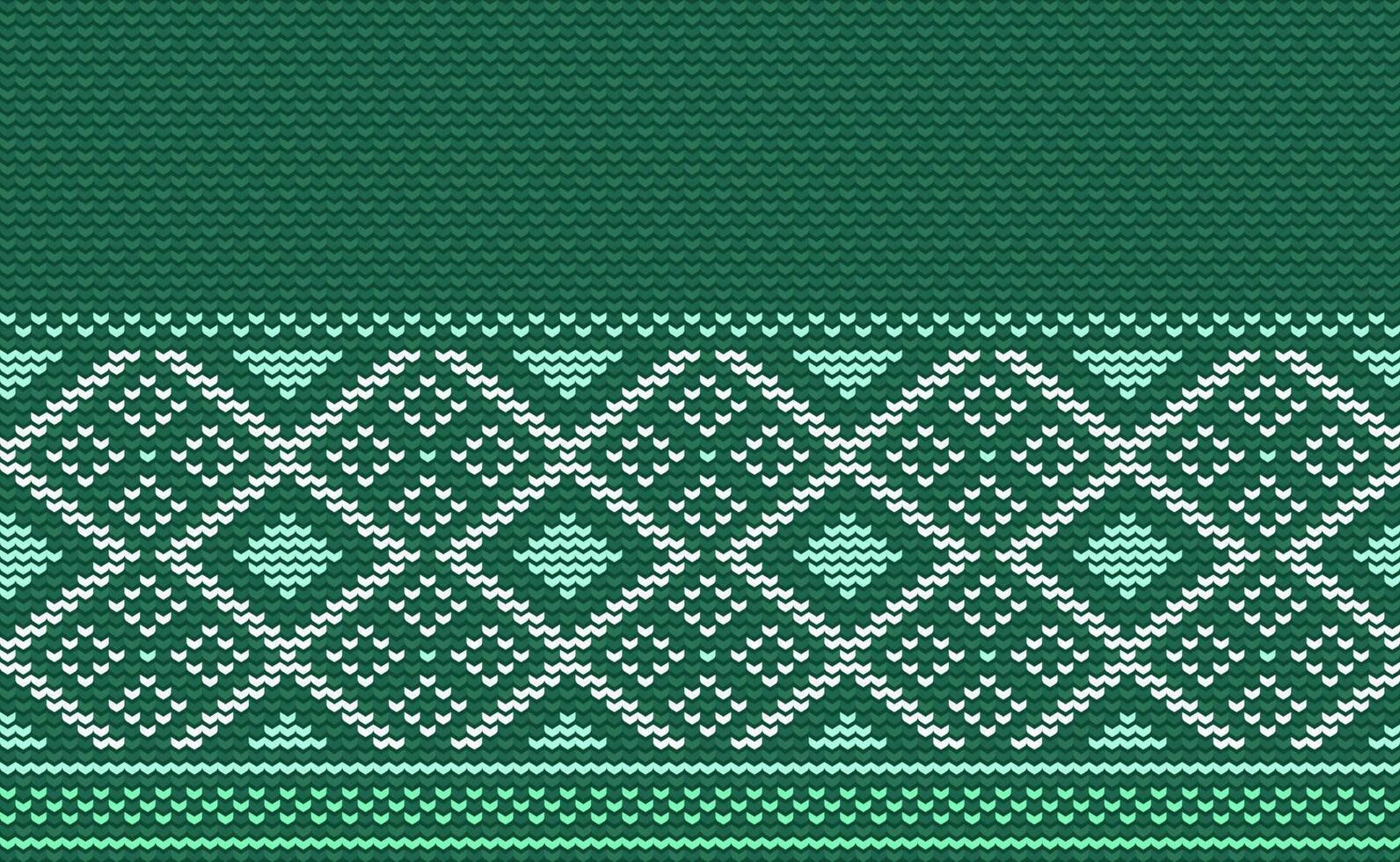 Vector cross stitch ornamental background, Knitted ethnic pattern, Embroidery texture knitting style
