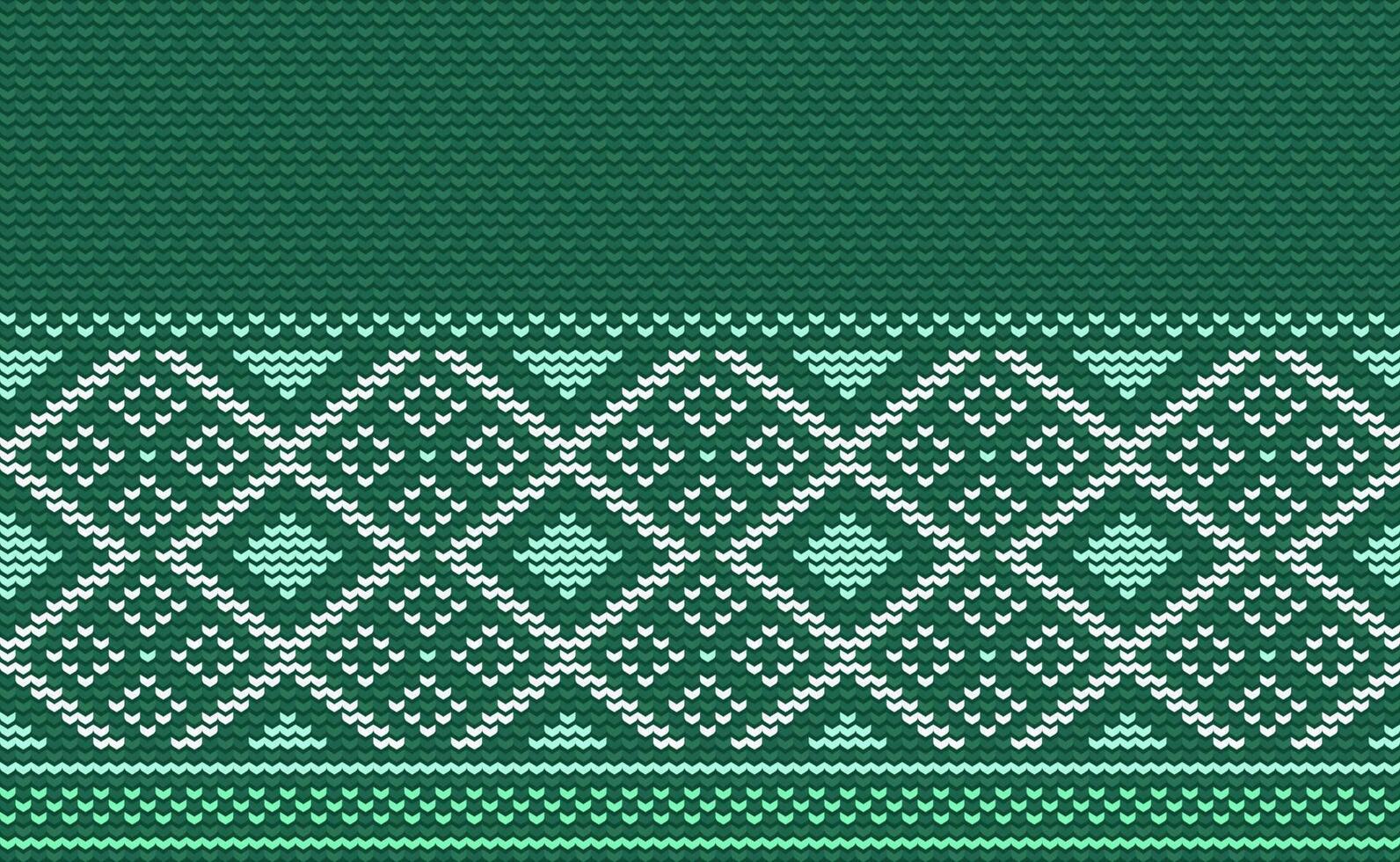 Vector cross stitch ornamental background, Knitted ethnic pattern, Embroidery texture knitting style