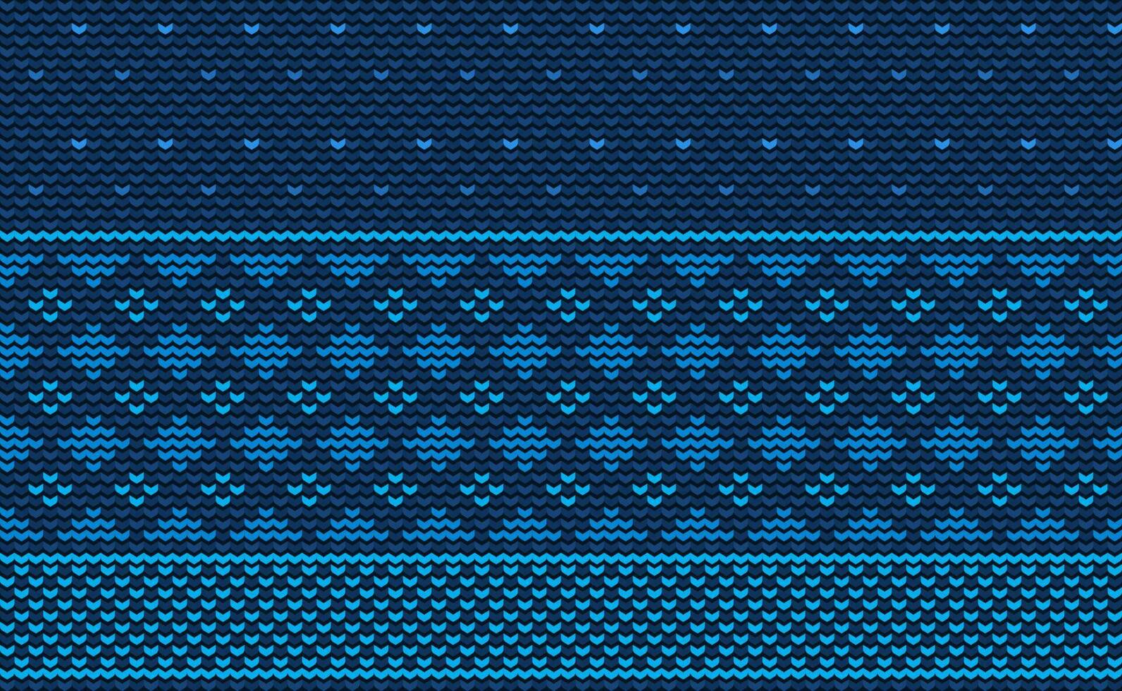 Knitted ethnic pattern, Vector cross stitch jacquard background, Embroidery concept zigzag style