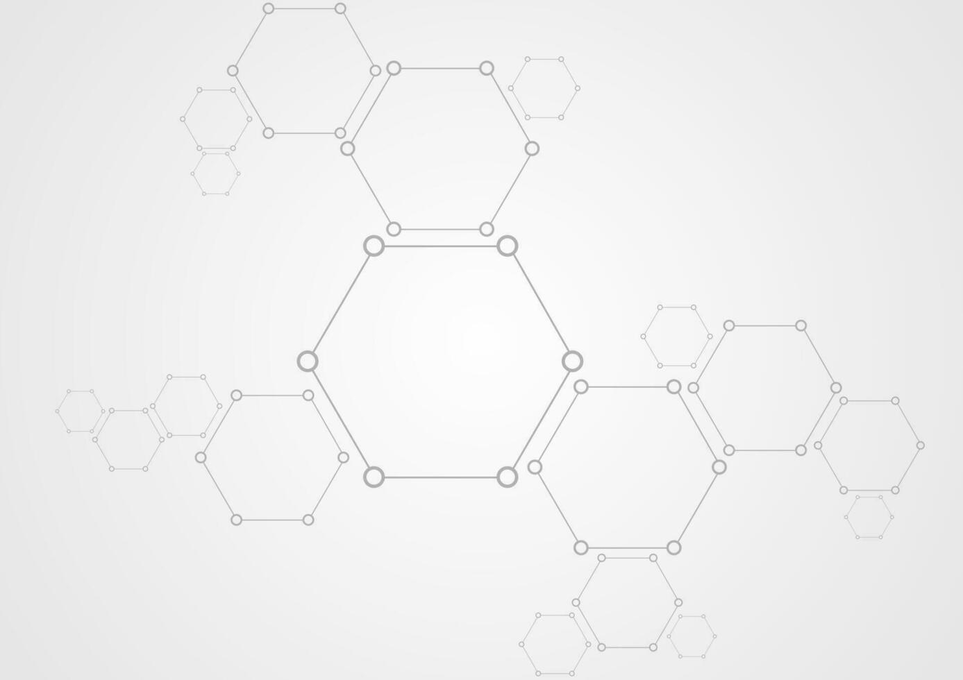 Molecular structure abstract tech background vector