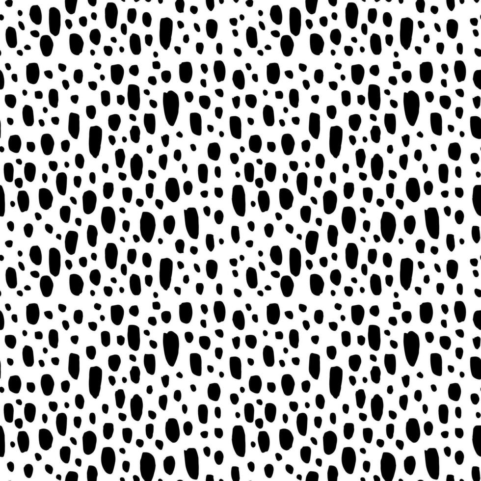 abstract doodle spot background hand drawn monochrome pattern black and white chaotic order vector