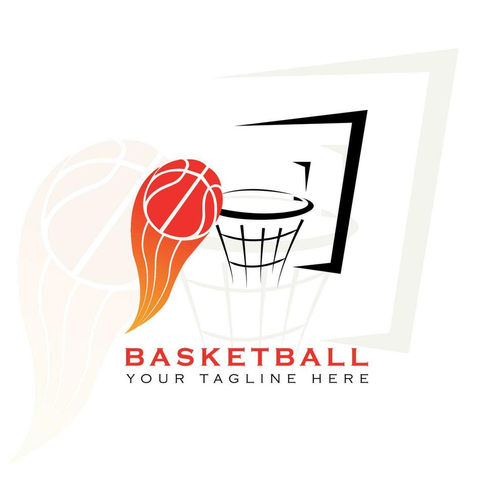 creativo baloncesto logo vector