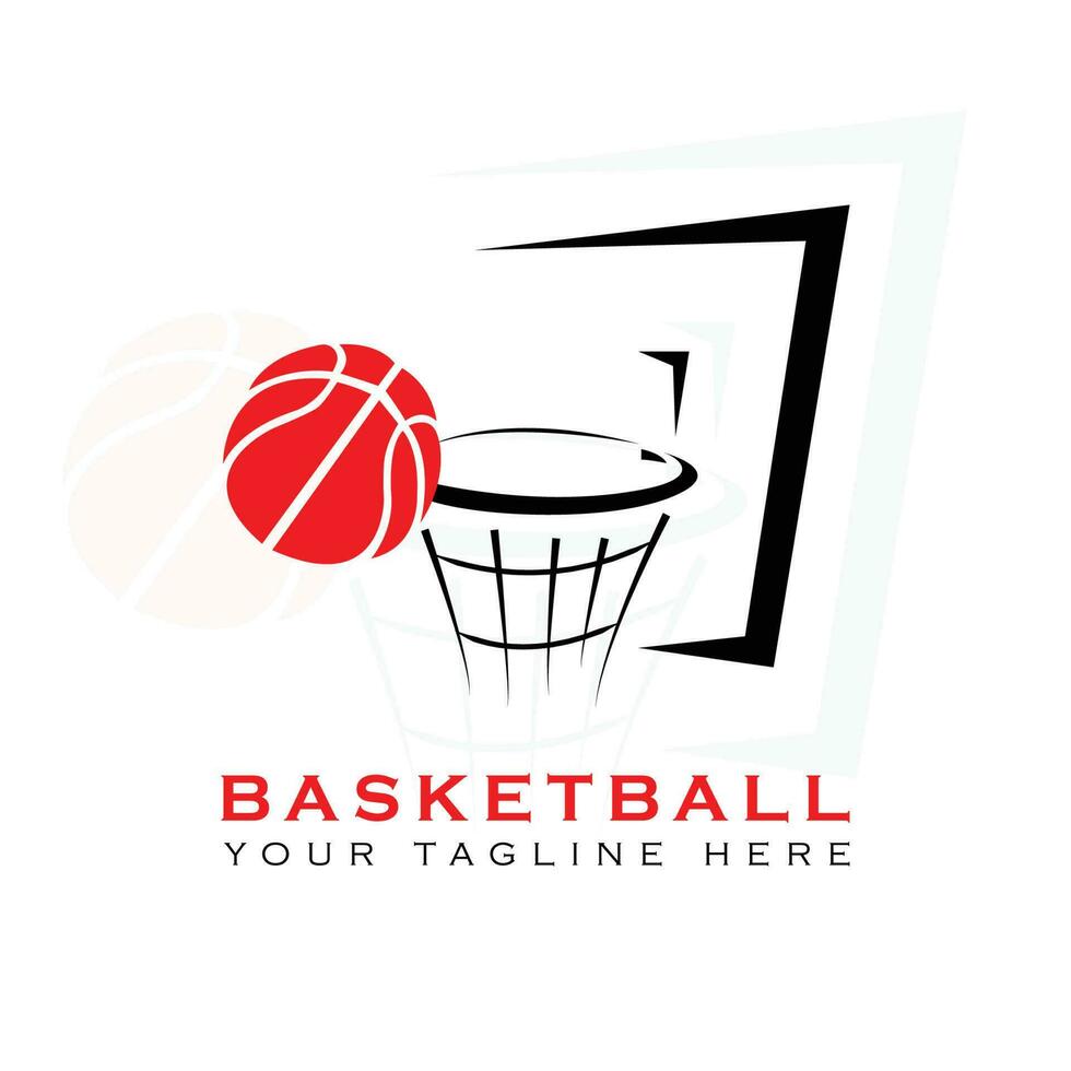 moderno baloncesto logo vector