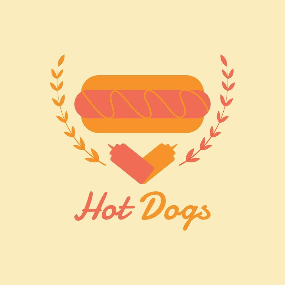 caliente perros logo vector