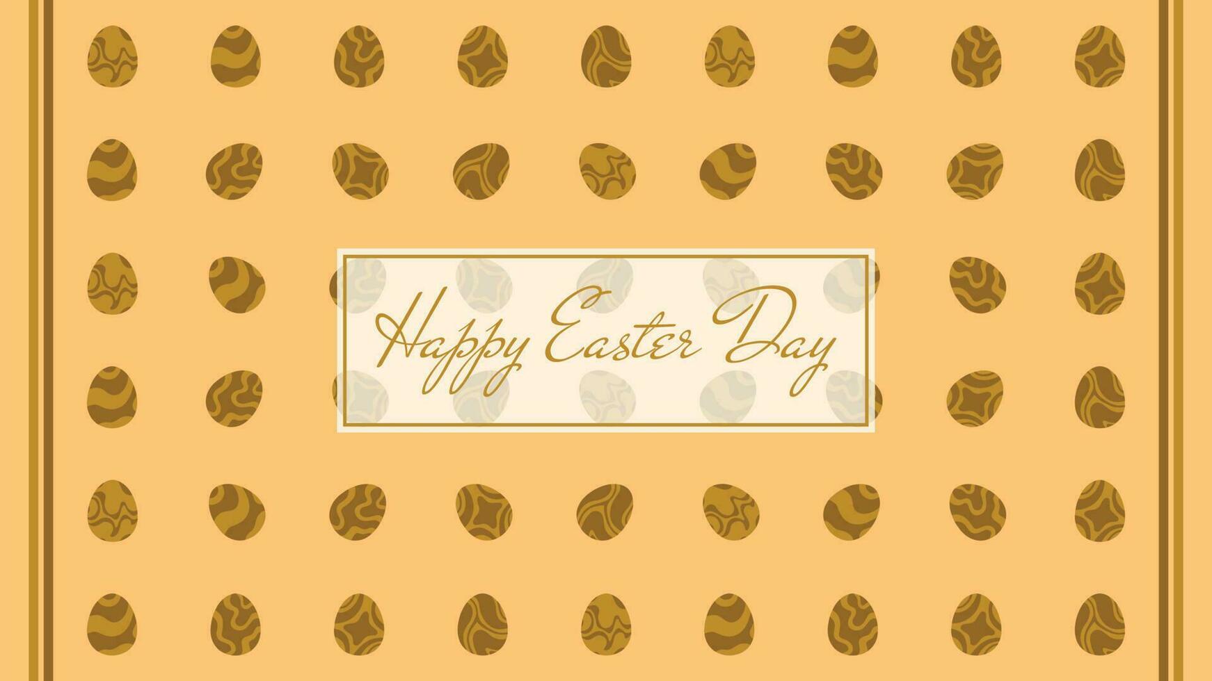 EASTER EGG WITH GOLD PATTERN vector