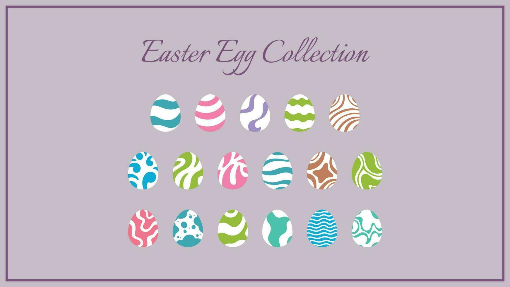 EASTER EGG COLLECTION vector