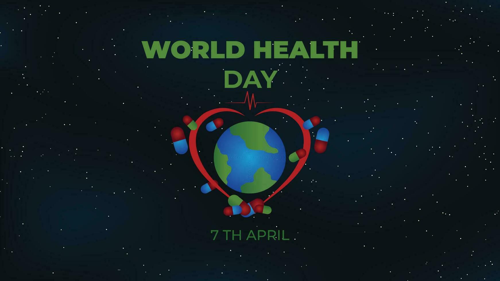 VECTOR WORLD HEALTH DAY BACKGROUND - 2