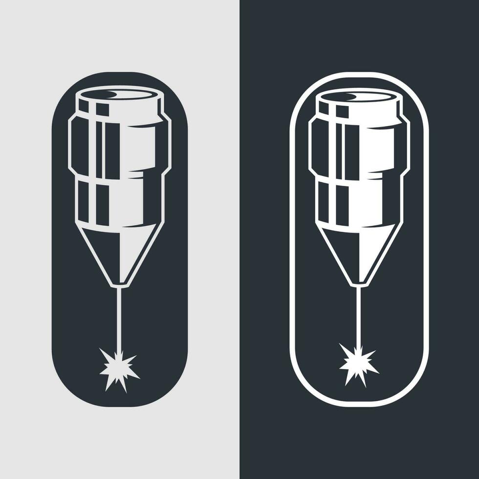 laser engraving logo vector