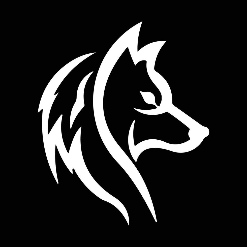 Vector images of horse head design on a black background, Vector horse head for your design