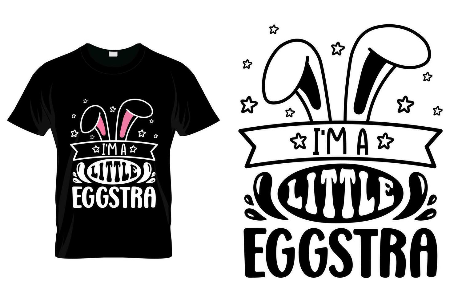 Easter Day Tshirt design Easter Funny Quotes tshirt for kids men women poster and gift vector