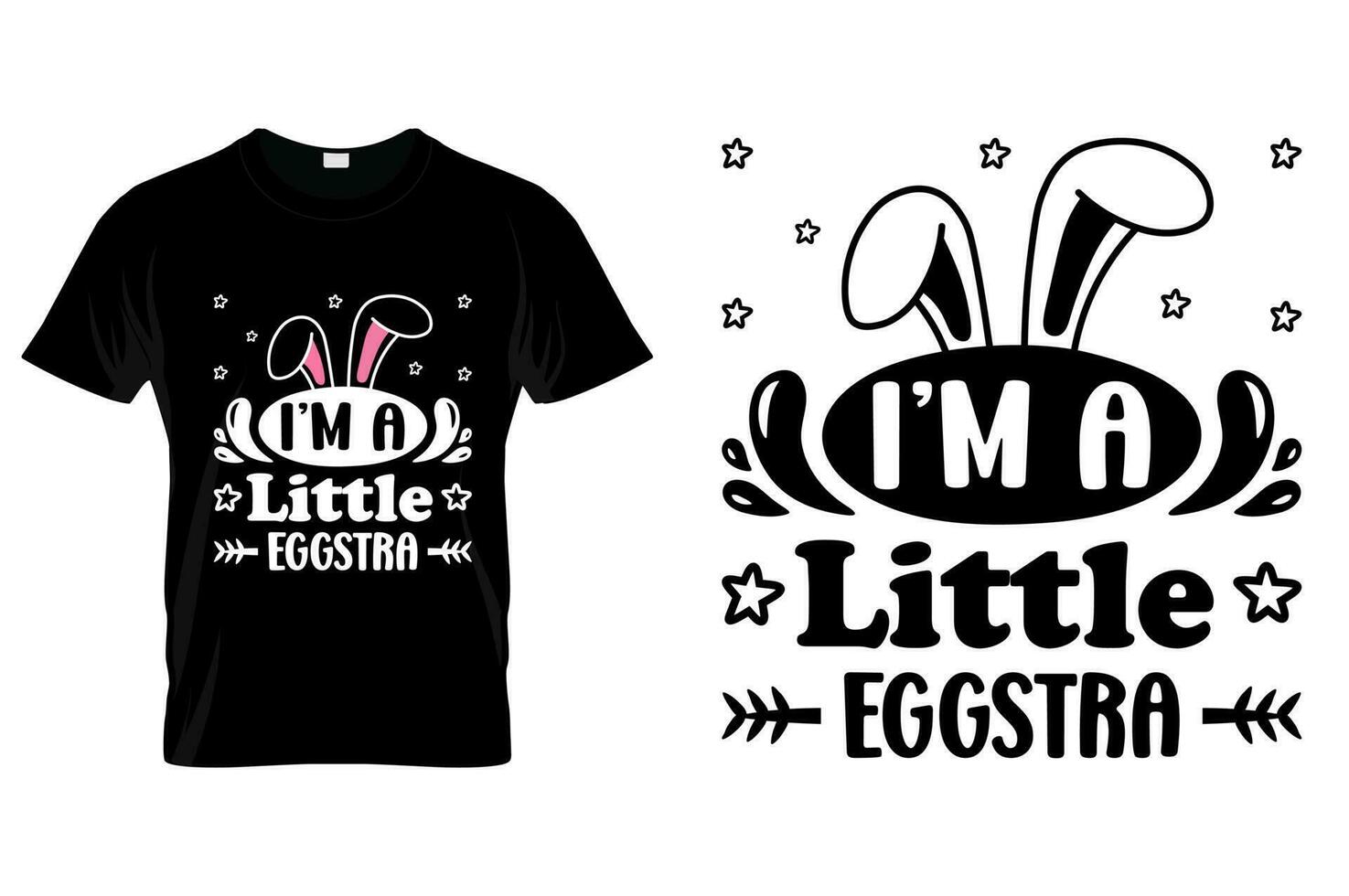 Easter Day Tshirt design Easter Funny Quotes tshirt for kids men women poster and gift vector