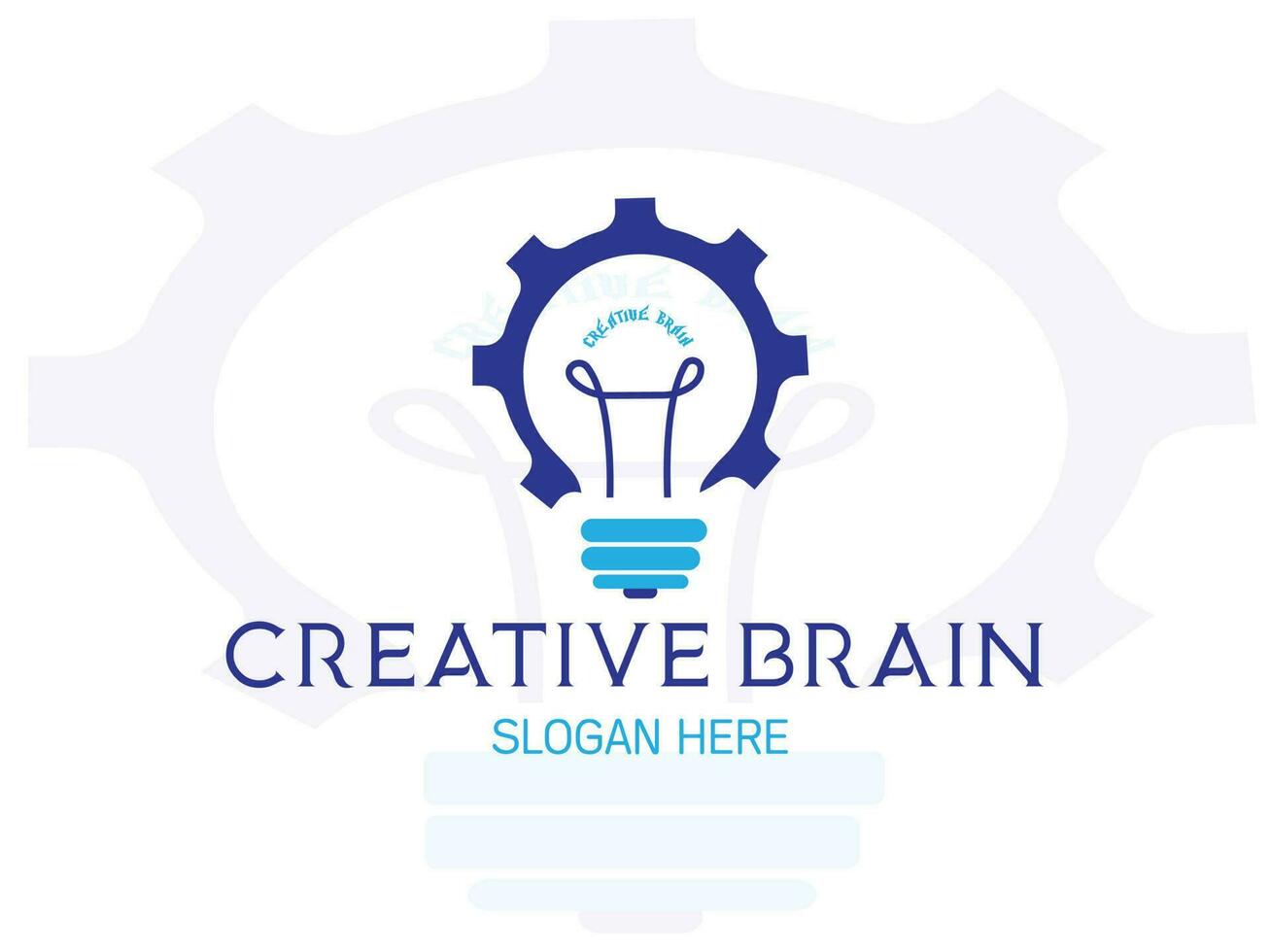 Creative brain logo victor temlate vector
