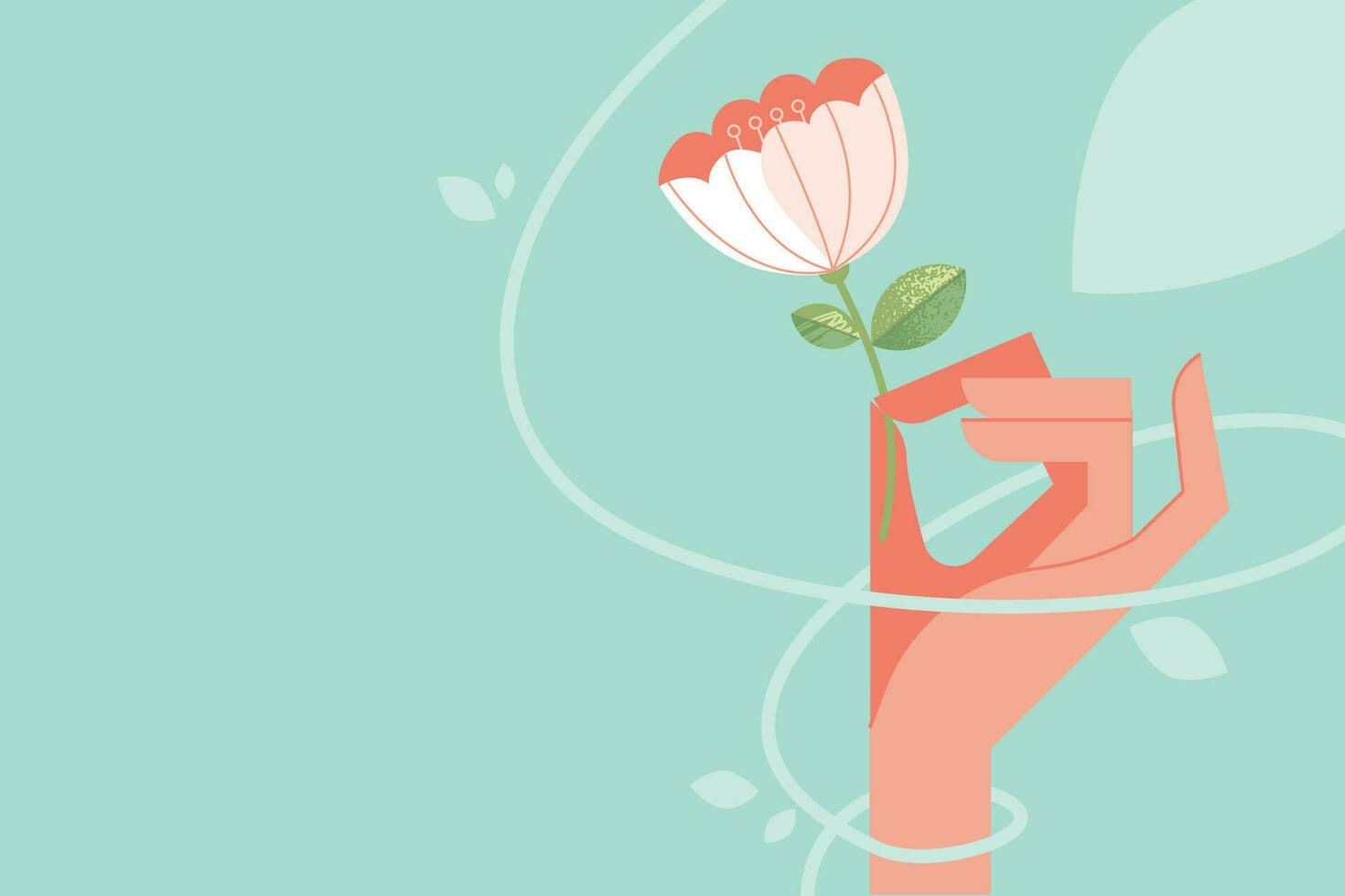 Floral background. Vector illustration of nature, flower, hello spring and summer, beauty and fashion, for web banner, poster, marketing, social media.