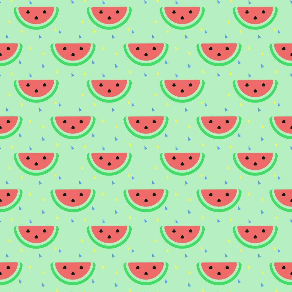 Watermelon pattern background vector