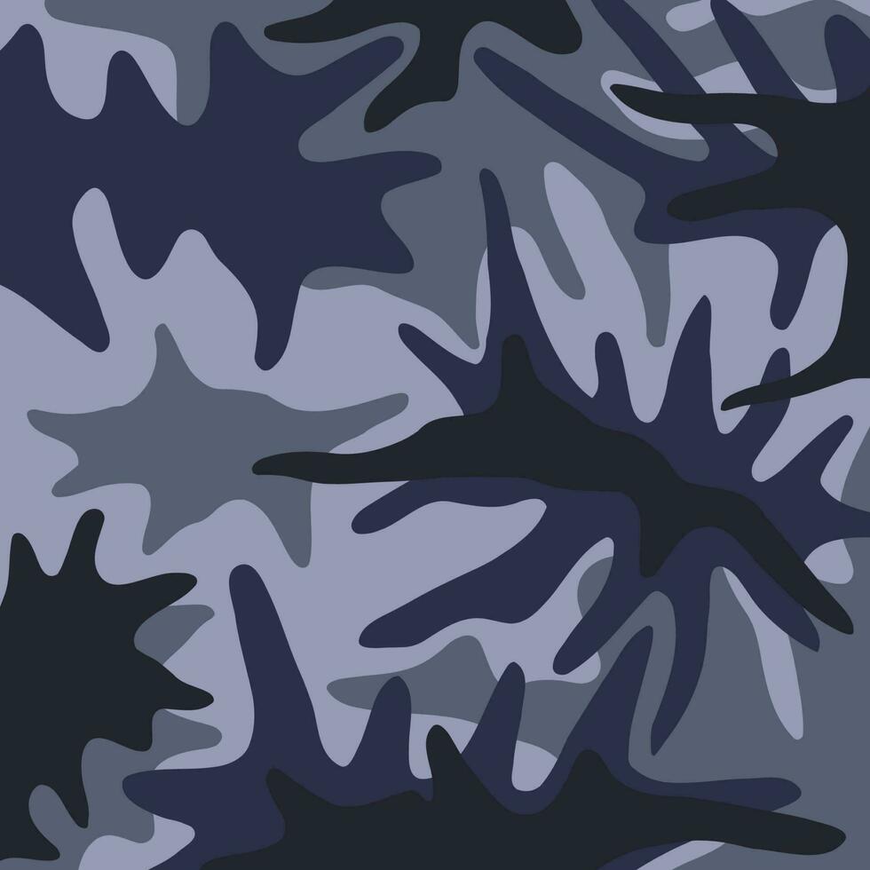 Navy uniform pattern sea water camouflage for stealth action vector
