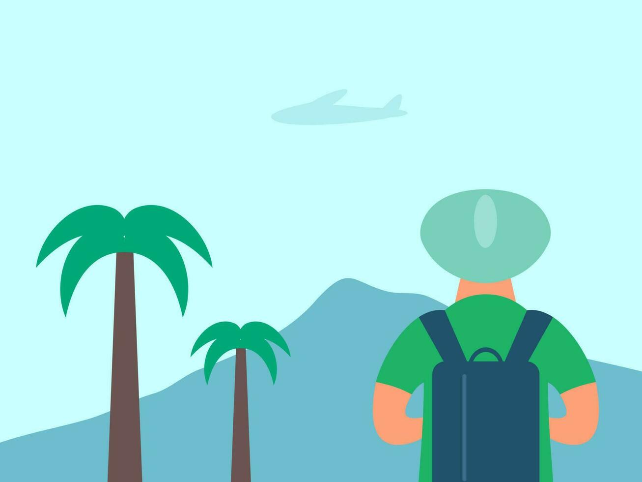 flat design travel vector illustration