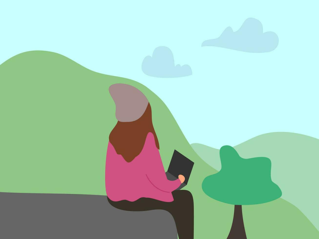 flat design travel vector illustration