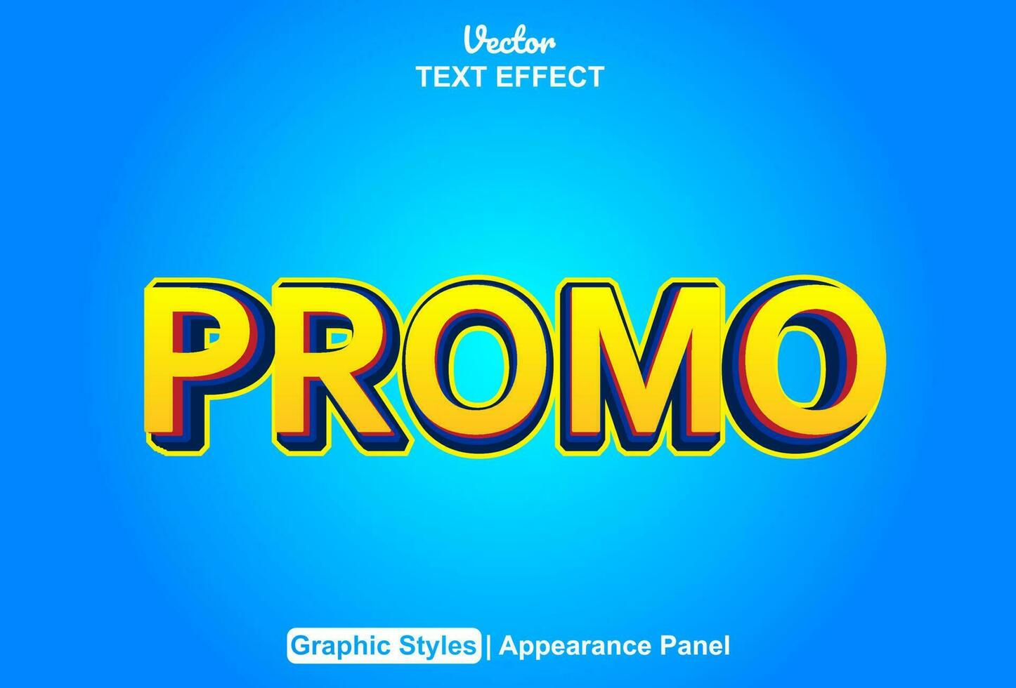 promo text effect with orange graphic style and editable. vector