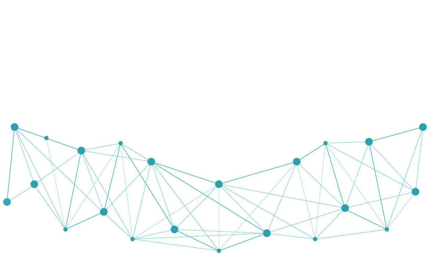 Connecting dots with line for technological theme, internet connection and global network vector