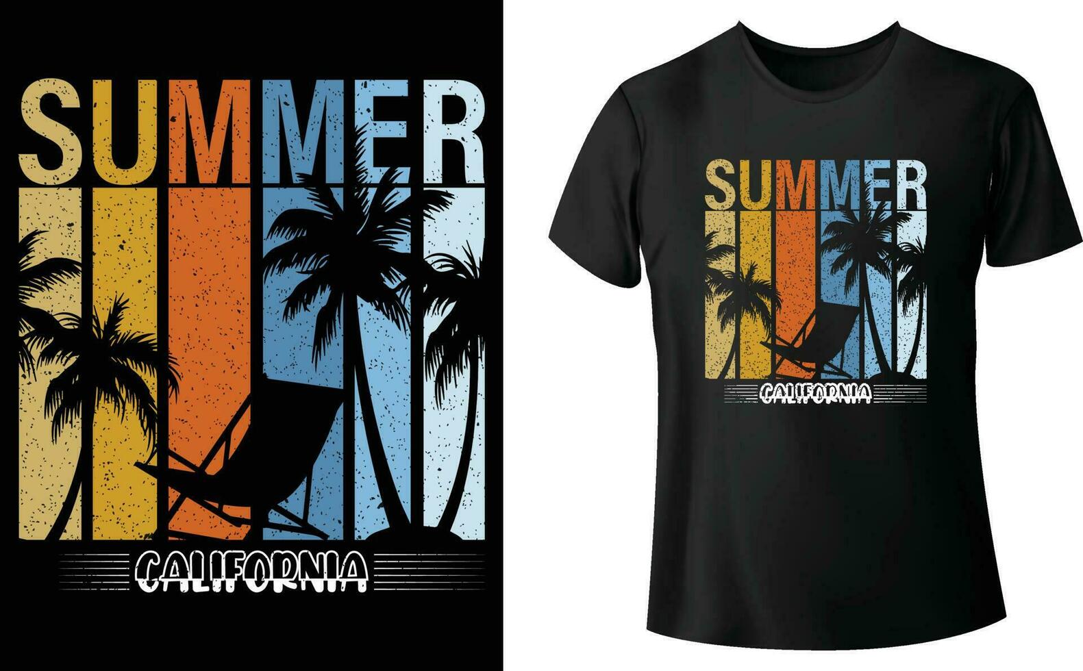 Summer t-shirt design vector