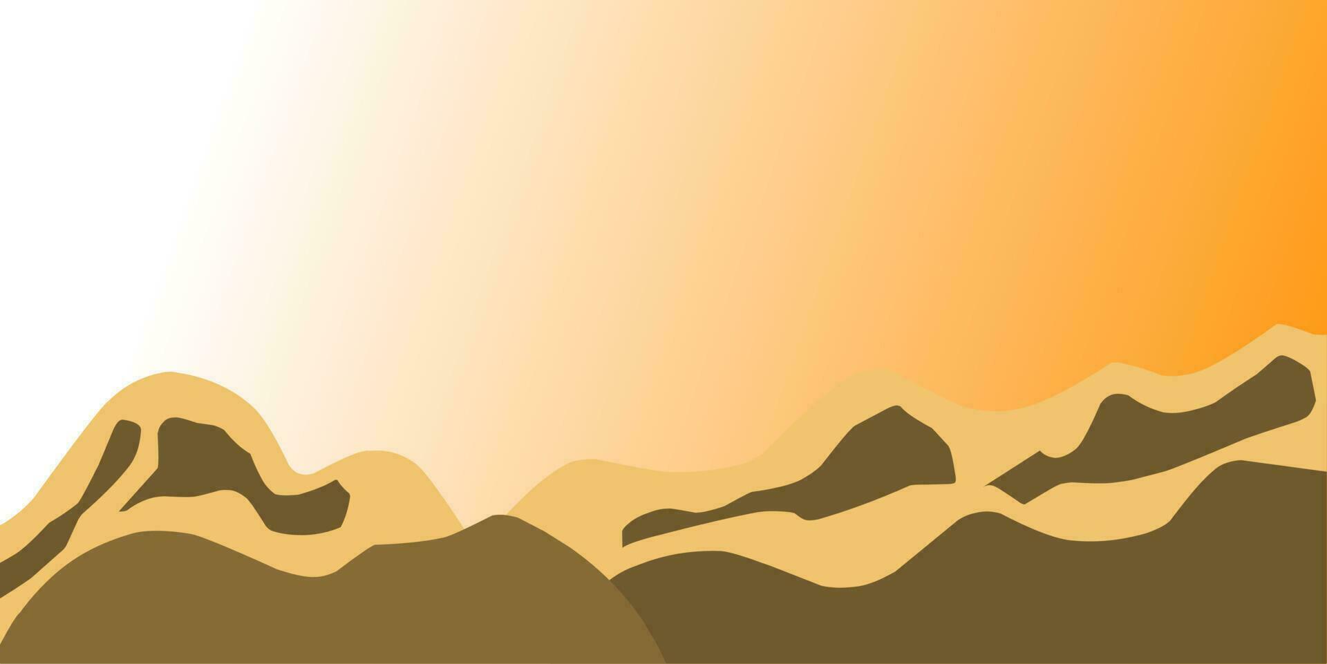 mountain and sky landscape background illustration. vector simple design.
