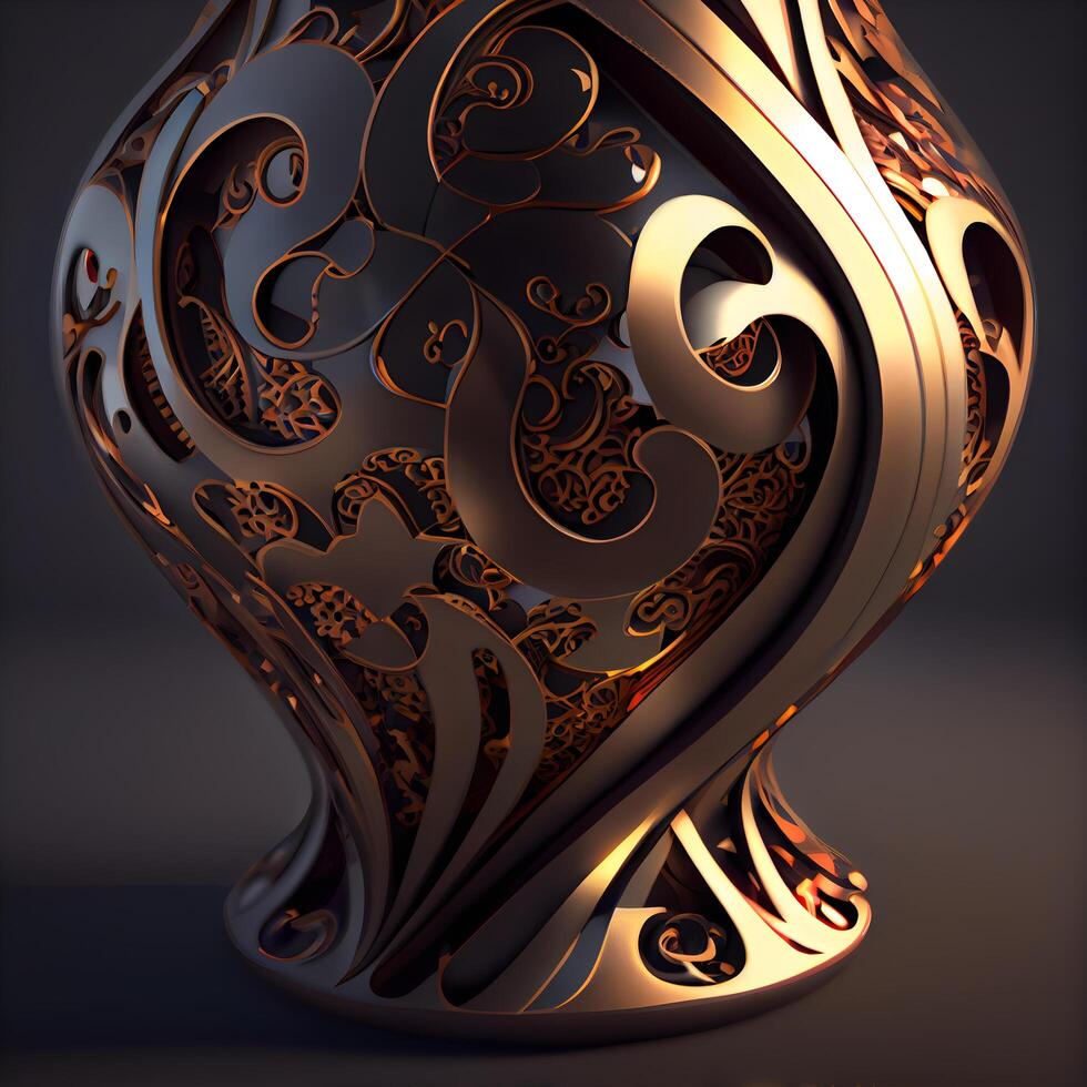 3d illustration of abstract geometric composition,digital art works. 3d rendering., Image photo