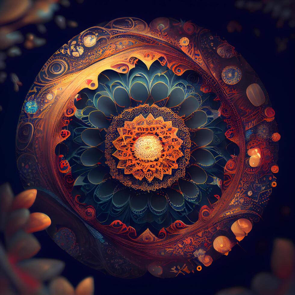 Abstract fractal. Fractal art background for creative design. Decoration for wallpaper, desktop, poster, cover booklet. Print for clothes, t shirt. Creative illustration for design photo