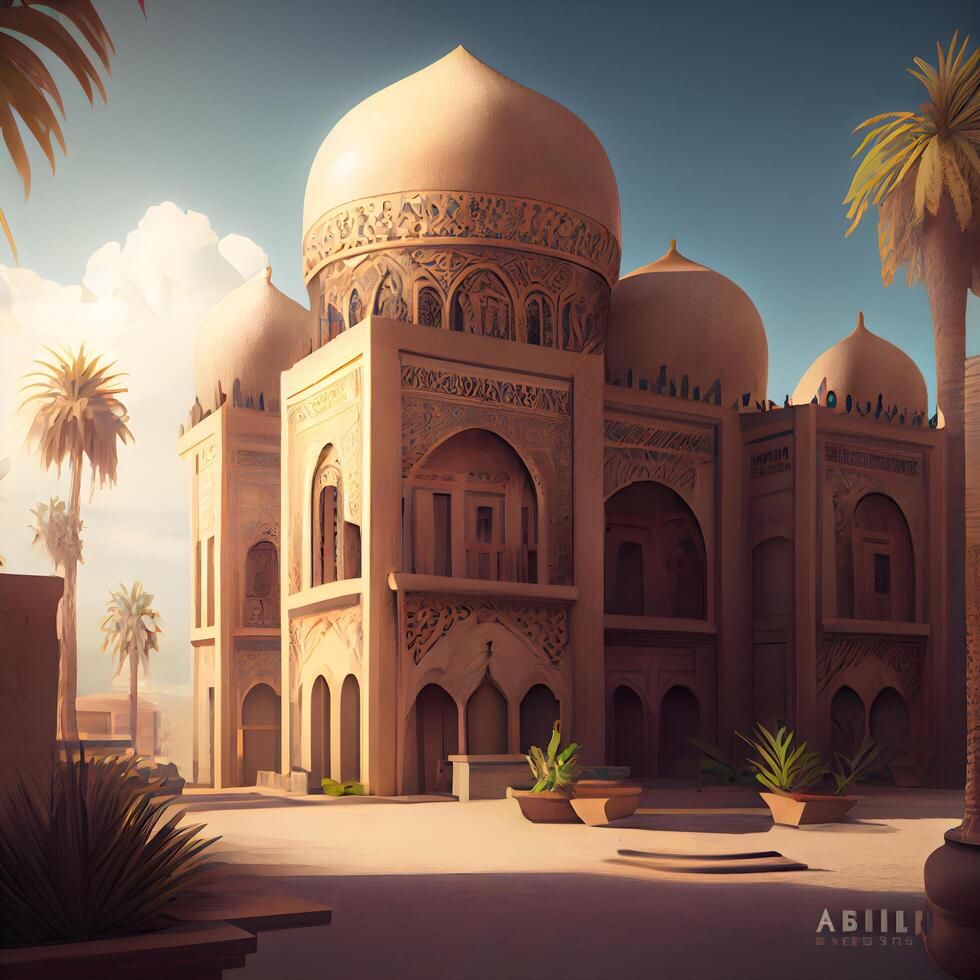 3d illustration of Taj Mahal in Agra, Uttar Pradesh, India, Image photo